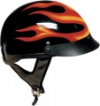 DOT FLAME SHORTY MOTORCYCLE HELMET